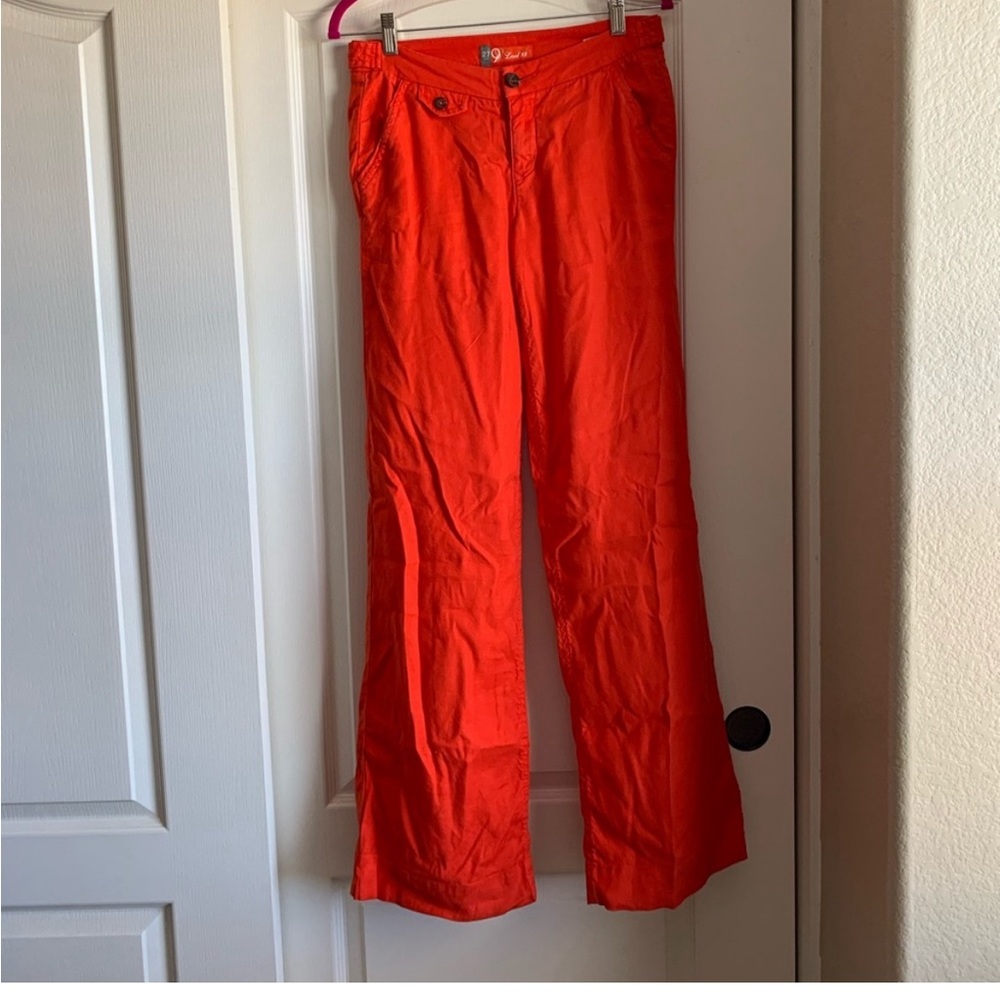 AnthropologieCotton wide leg pants